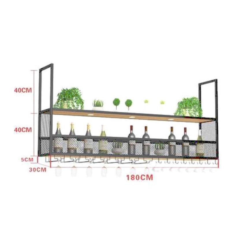 铁艺收纳架子吊架倒挂酒杯架简约悬挂式酒柜吊架简约现代家用吧台