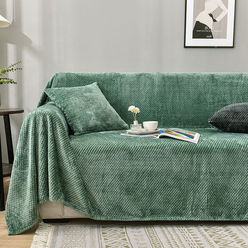 rp4t批发防猫抓ins风沙发毯沙发套罩全包单三人贵妃懒人盖布垫巾