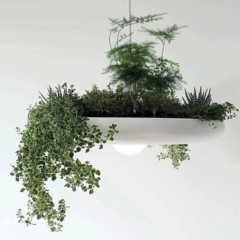 吊灯铝材花盆北欧餐厅阳台过道客厅咖啡厅服装店灯具