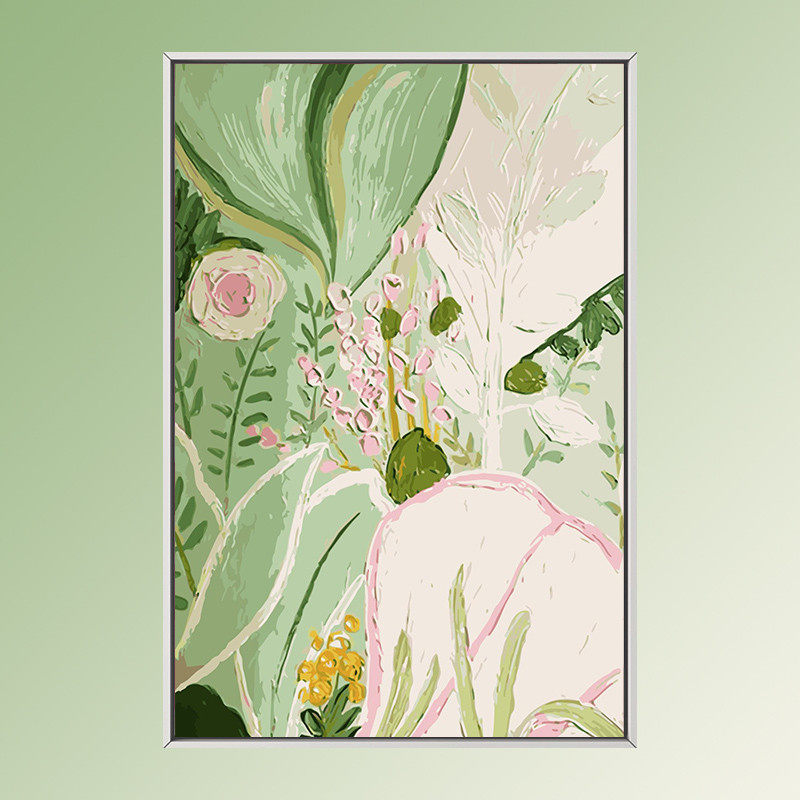 89n数字油画diy风景填色手绘大尺寸花手工画填充肌理丙烯油彩装饰