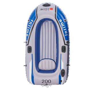 加厚橡皮艇2人充气加强版皮划艇漂流船大人钓鱼船折叠双人气垫船