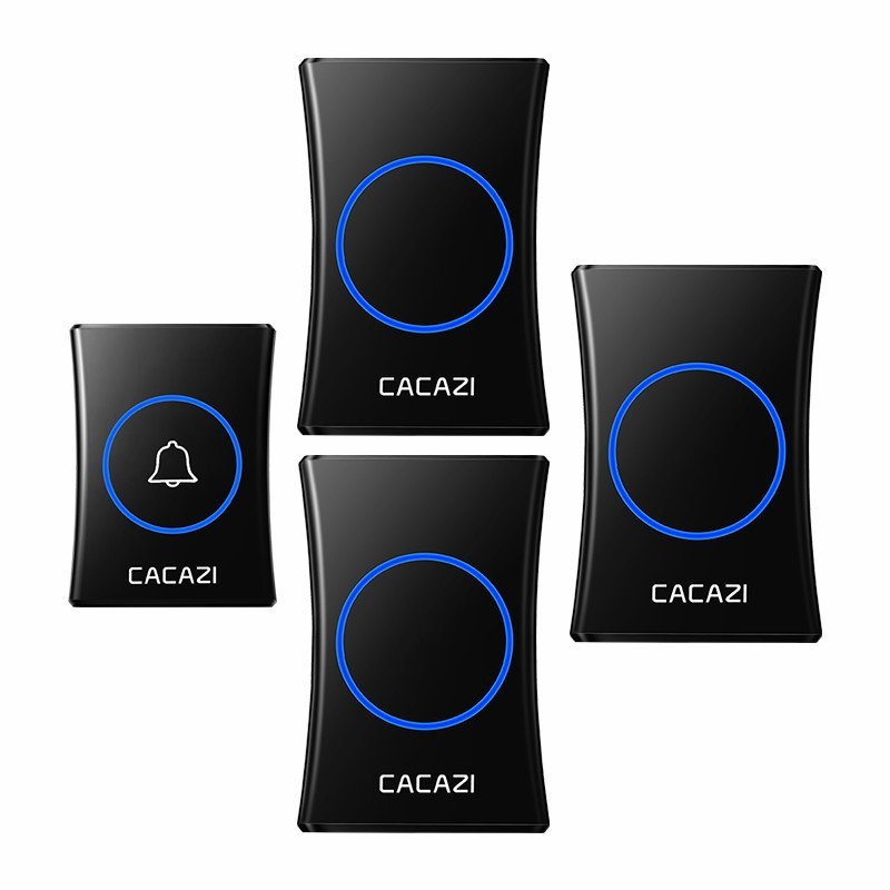 无线门铃一拖三遥控远距离智能门铃电子家用老人呼叫器音乐闪灯