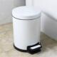 12l圆形不锈钢家用垃圾桶房间厨房办公室脚踏缓静音降垃圾桶