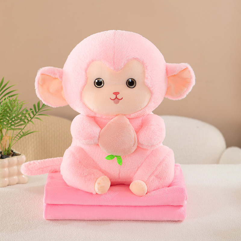 卡通抱枕毯子二合一车载两用空调被抱枕被子两用午睡公司礼品