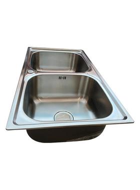 厂家供应一体方形拉伸304不锈钢盆双槽8248拉伸盆菜盆现货批发