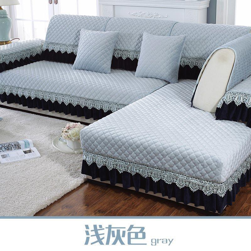 毛绒沙发垫冬四季通用加厚防滑现代简约布艺欧式沙发套全包套卡其,居家布艺,沙发垫,淘宝优惠券,粉丝福利购,淘宝优惠卷