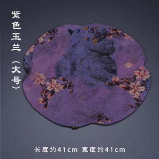 中式茶事禅意织锦花卉海棠干泡垫防水茶垫复古茶铺布艺茶席餐桌垫