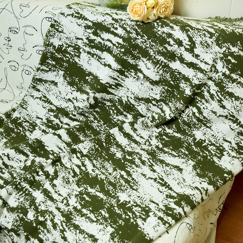 现货网红水墨色织貂提花沙发布料飘窗垫包包鞋服装家具手工diy