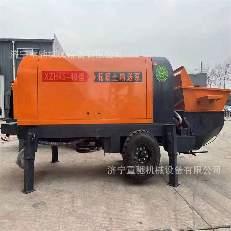 热销柴油混凝土输送泵工程用混凝土二次构造泵粗沙细石混凝土输送
