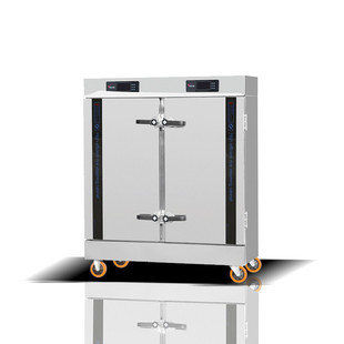 伊德森蒸饭车商用不锈钢食堂炉食堂燃气蒸饭箱电蒸蒸箱24盘蒸饭柜