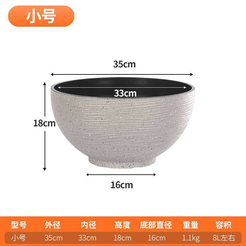 的鱼缸养碗莲古法专用盆睡莲缸大水缸花盆老式庭院金鱼缸树脂加厚