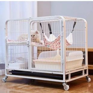 猫笼家用猫别墅室内双层三层猫笼带厕所超大自由空间猫咪笼子