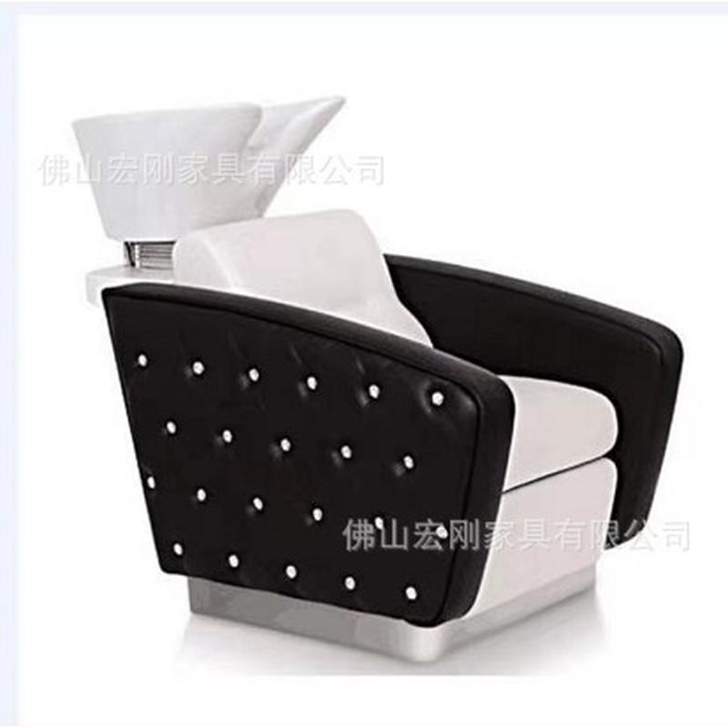 理发店坐式美发店半躺式洗头发躺椅洗头床发廊专用小型深盆冲水床