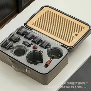 高硼硅耐高温透明玻璃家用办公会客泡茶壶简约煮茶器茶壶 茶具套装