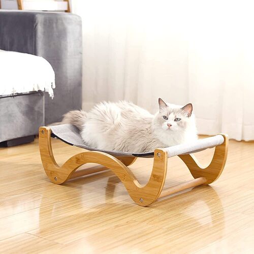 宠物用品猫猫休闲玩耍摇摇床猫咪睡觉宠物床皮质易清洗简约