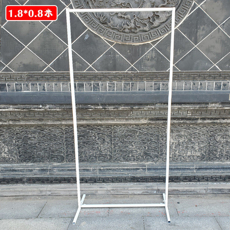 新款婚庆道具铁艺几何屏风路引婚礼舞台装饰摆件立体长方形拱门架