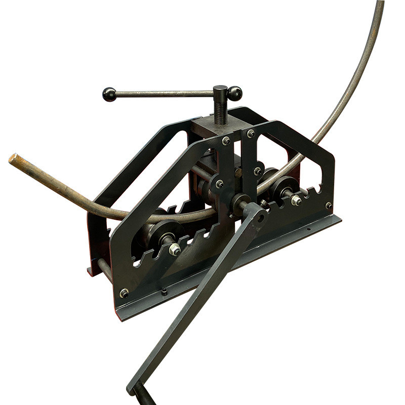 手动圆管弯曲机金属三辊折弯批铜铝适用出口品质生产厂家可混钢