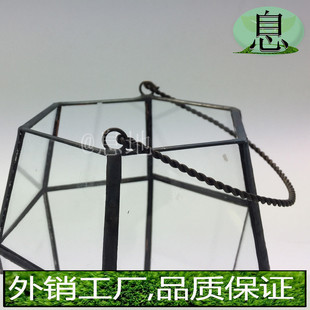 26001a 工厂玻璃微景观几何多肉植物直销花房多肉玻璃花房 包邮