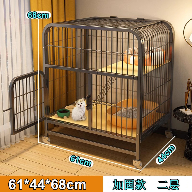 猫笼子家用室内超大自由空间带厕所猫别墅宠物猫屋猫舍两层二三层