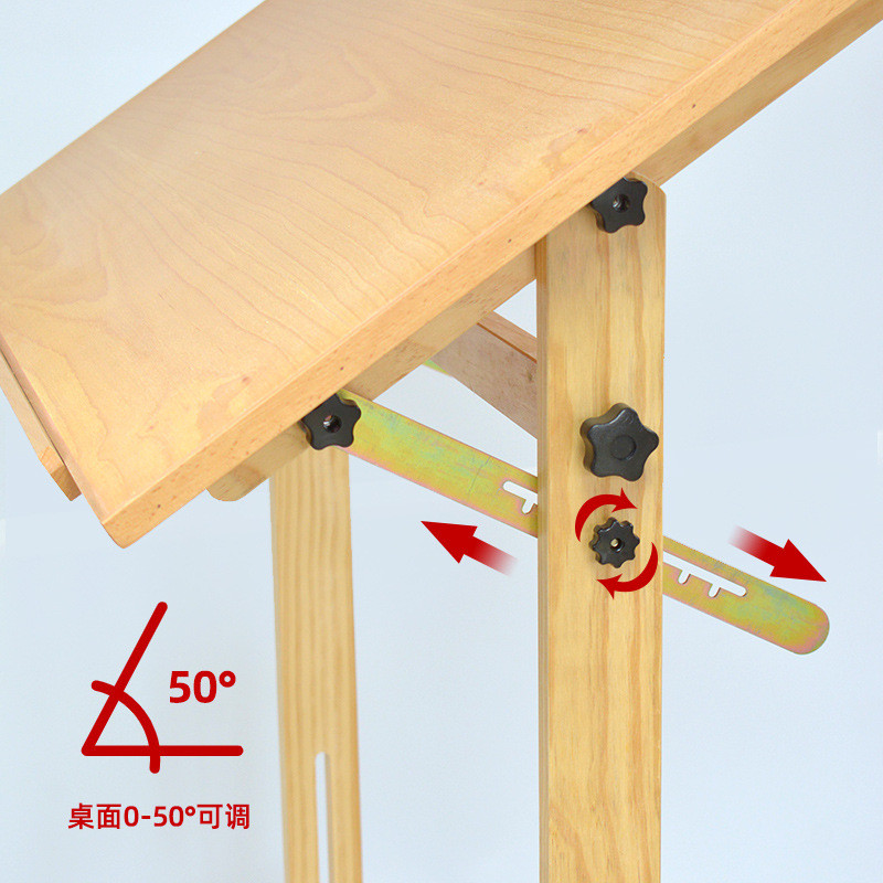 美术可升降美术绘图桌美术绘画画实木绘图桌实木桌桌学生画桌