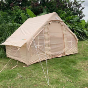 贝加尔 系列6.3平充气帐篷户外露营便携折叠棉布遮雨野营帐篷 宸