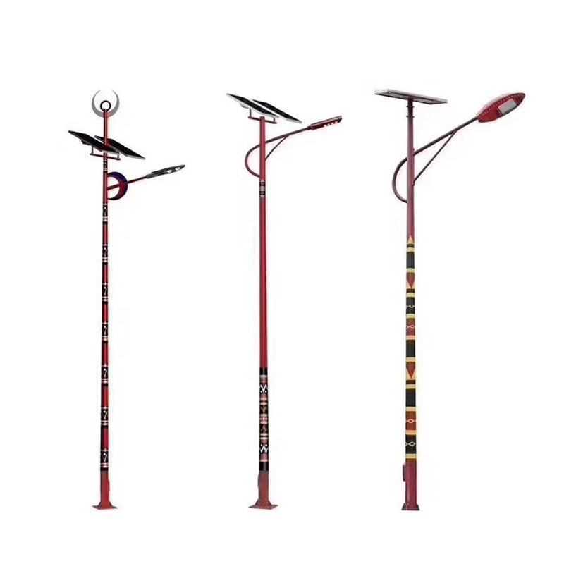 民族特色路灯杆牛头双臂造型户外新农村3~7米路灯led太阳能路灯