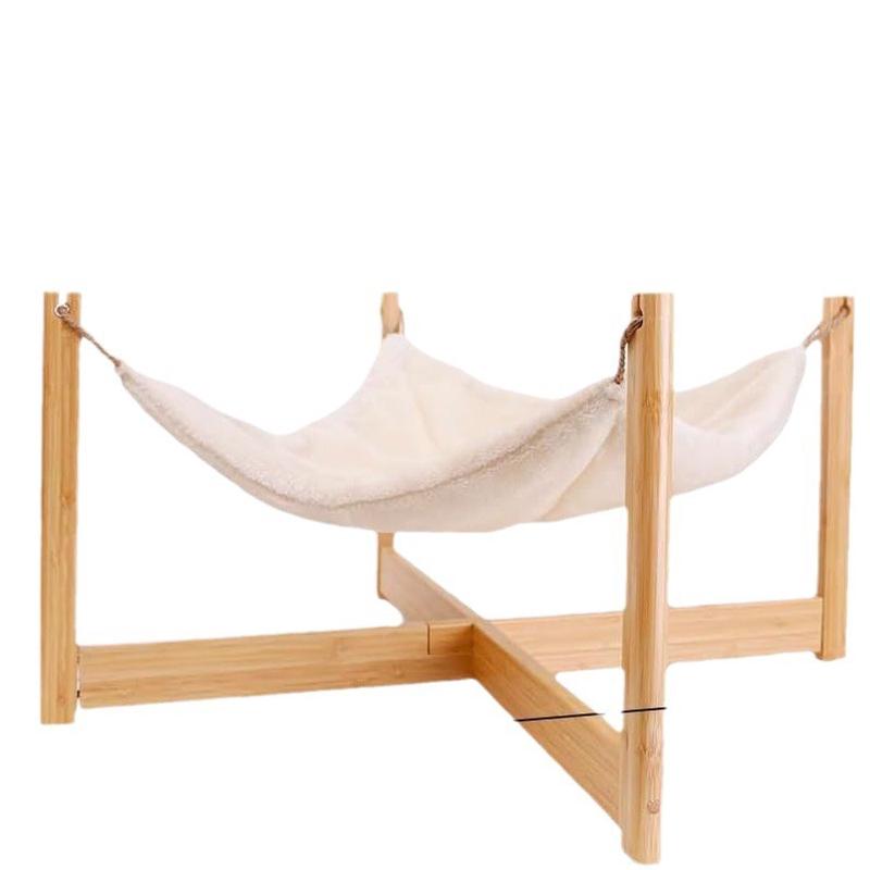 木质猫窝吊床木质休息宠物猫狗四季通用可拆洗幼猫网红吊篮