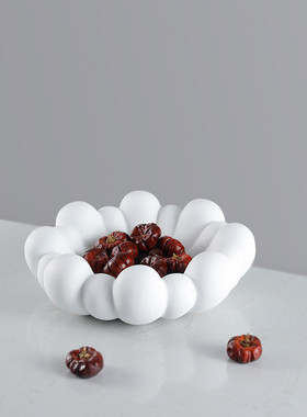 热销现代意式极简云朵样板房几何树脂摆件茶室书房桌面家居装饰摆