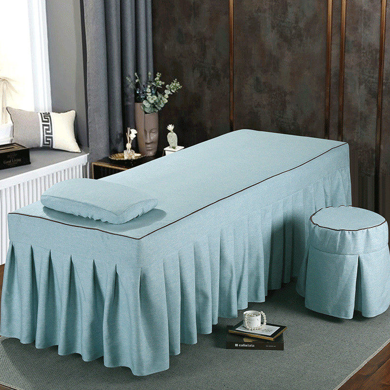 单件床单床罩按摩新款美容床套棉麻简约美容院美容床专用四季通用,床上用品,床裙,淘宝优惠券,粉丝福利购,淘宝优惠卷