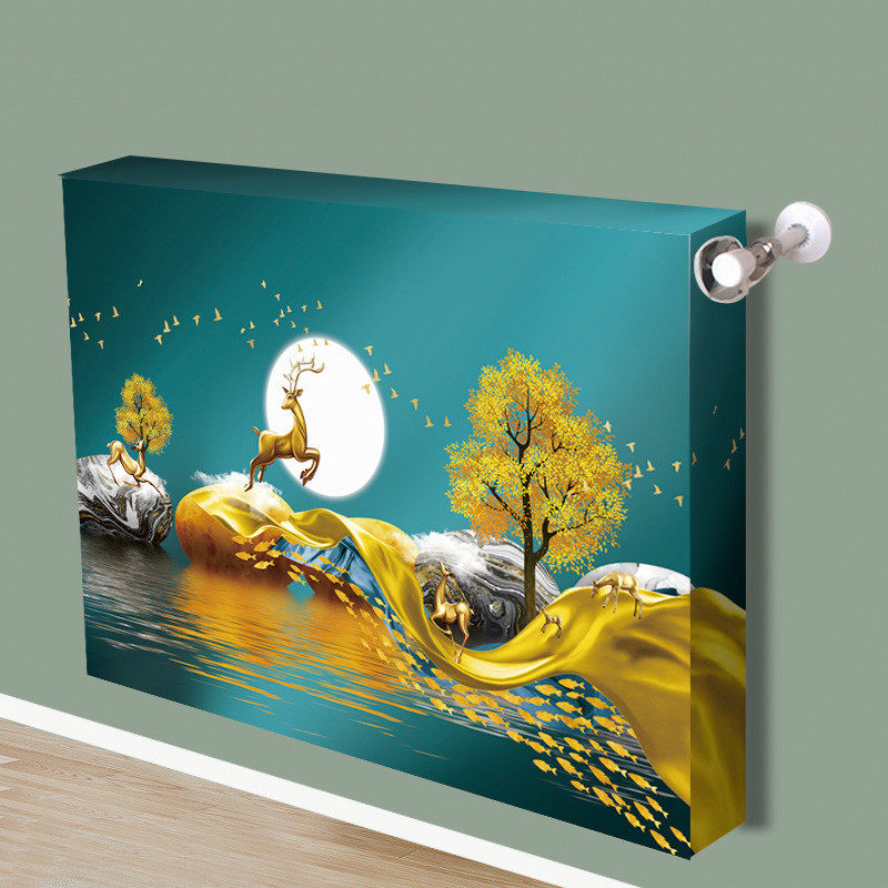 暖气片罩全包弹力布艺简约老式铸铁暖气装饰防尘套防熏黑保护罩,居家布艺,万能盖巾,淘宝优惠券,粉丝福利购,淘宝优惠卷