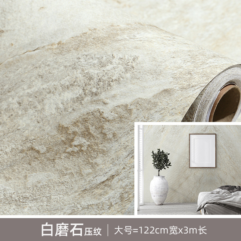 1z5x板仿岩厚贴纸大理石自粘加厚厨房防水墙纸水磨石石材贴板壁纸