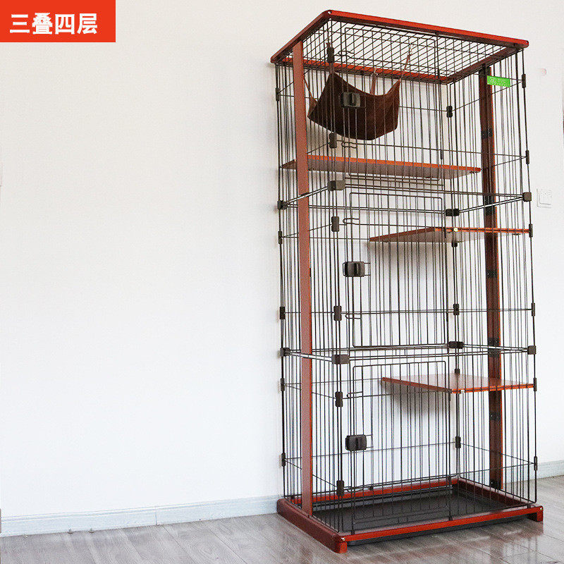 猫咪尚宠物超大空间diy居家欧式简约猫别墅多层木质宠宠物笼子