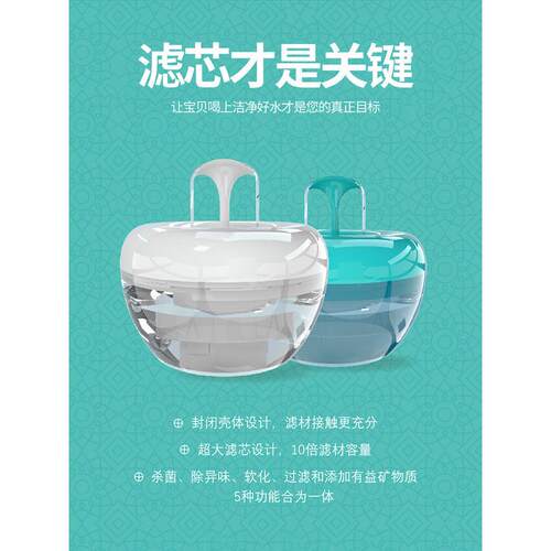 酷极过滤狗狗饮水器活水自动循环猫咪喝水喷泉自动猫咪饮水机