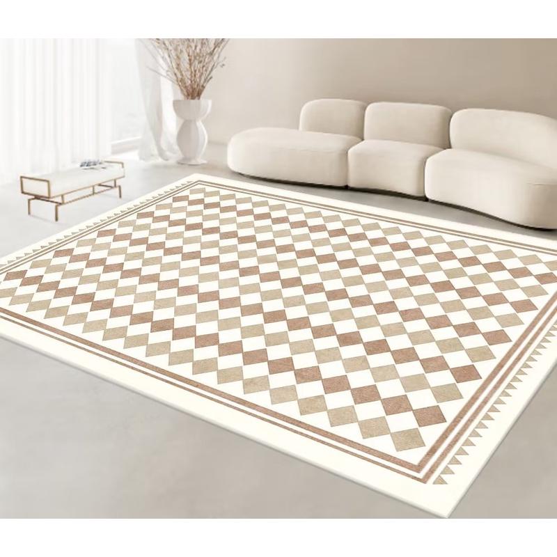 耐脏客厅地毯侘寂风轻奢抽象沙发茶几毯简约现代高级卧室床边地垫