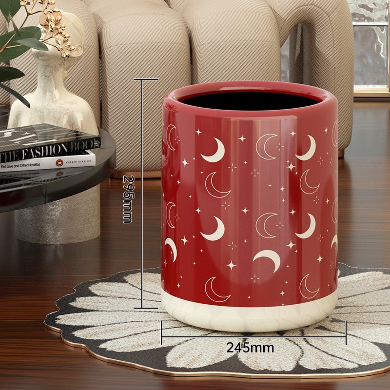 高颜值双层纸篓结婚客厅卧室卫生间简约创意轻奢大容量垃圾桶家用