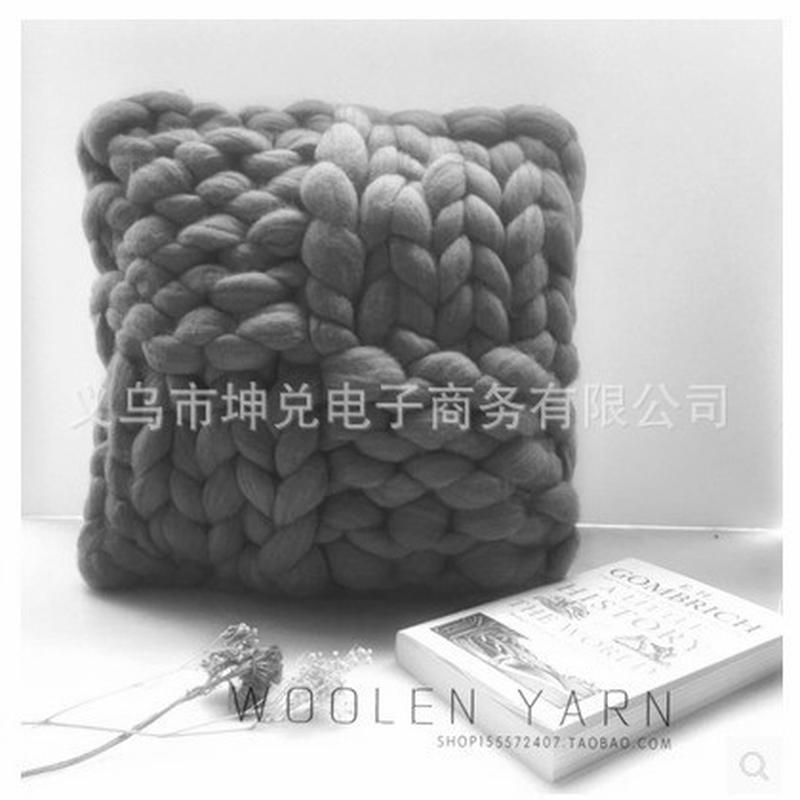 货源厂家新款粗毛线抱枕创意家居品沙发抱枕超手工编织