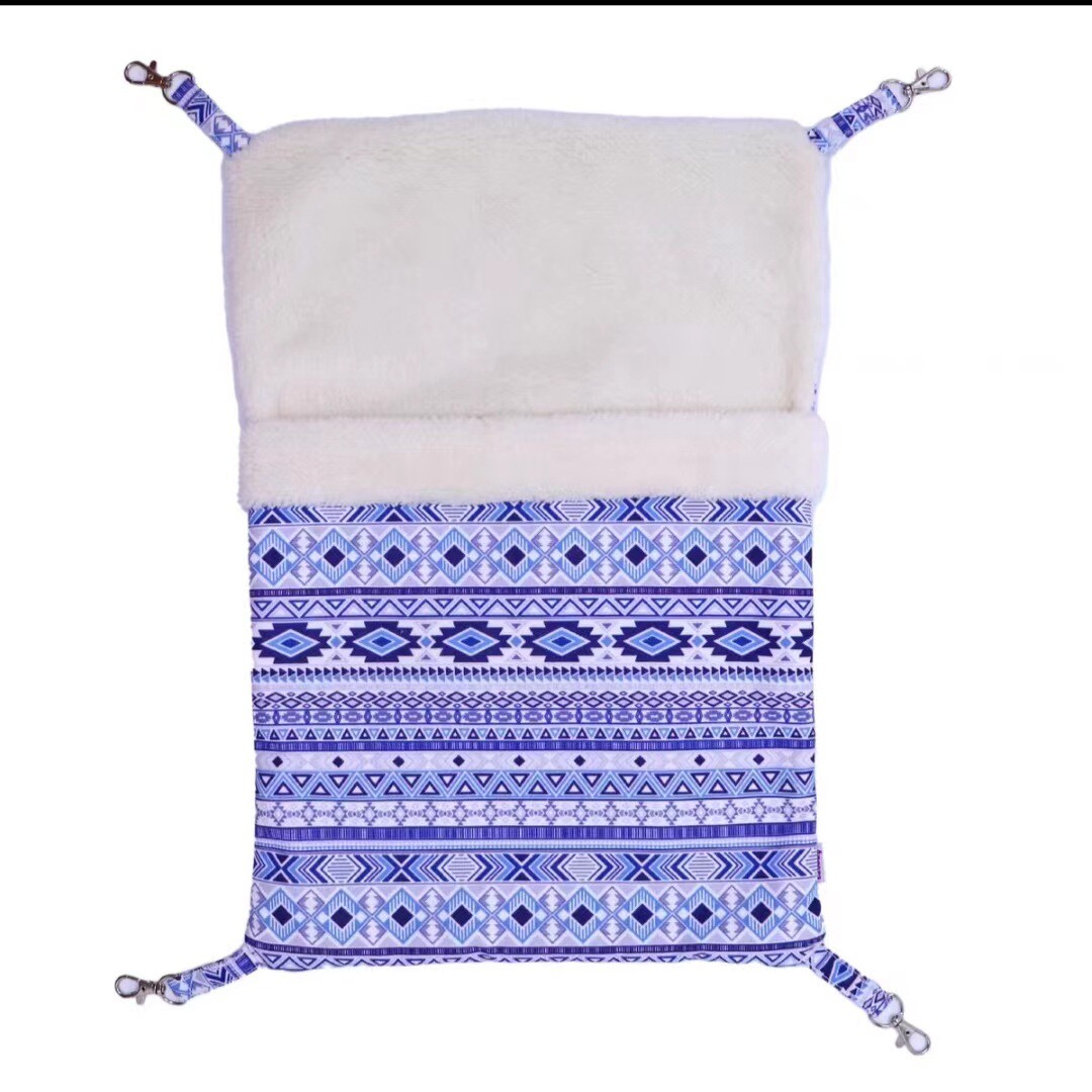 安哥鲁宠物貂雪貂条纹秋冬窝保暖吊床棉睡袋舒适亲肤安格鲁玛雪儿