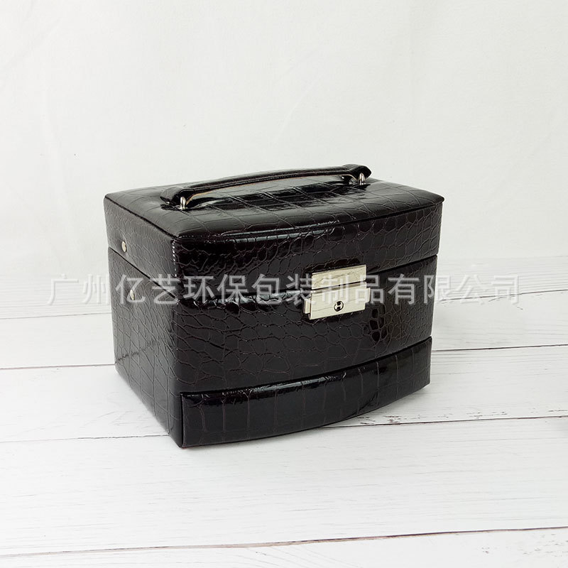 热销热销礼品首饰盒家居首饰摆饰皮革珠宝收纳抽屉珠宝盒