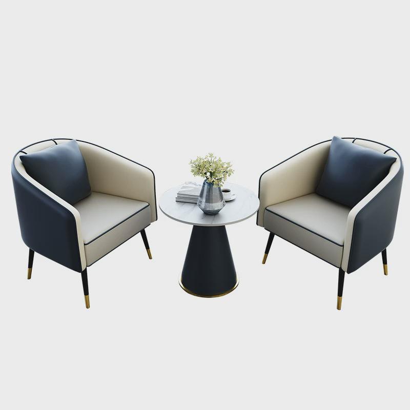 佛山北欧办公沙发4S店售楼处接待会客休闲沙发商务洽谈桌椅组合