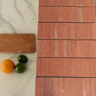 仿古红色艺术砖切片密拼红墙砖复古红砖块形象背景墙老红砖马赛克