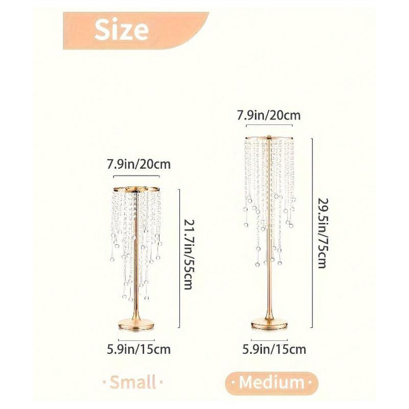 欧式铁艺花架酒摆件桌宴会店主家居装饰电镀水晶路引婚庆道具用品