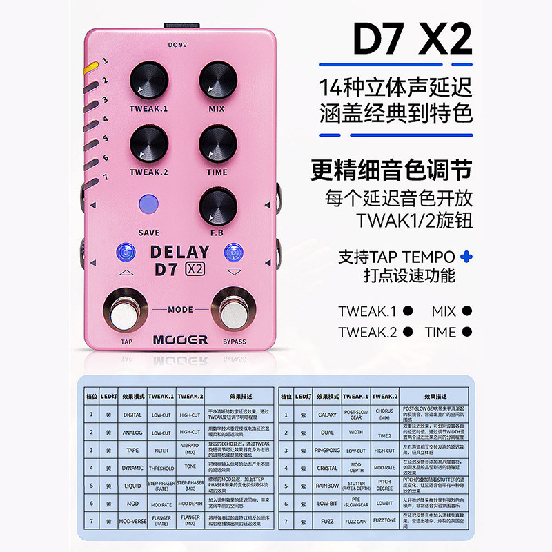热销mooer魔混响电吉他效果器乐句循环箱体模拟耳单块鼓机伴奏器l