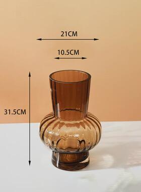 花瓶玻璃高级感灯笼创意中式中古大小ins风高颜值房间装饰品复古