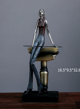 创意桌球人物摆件家居客厅桌面办公室酒店软装装饰创意家居工艺品