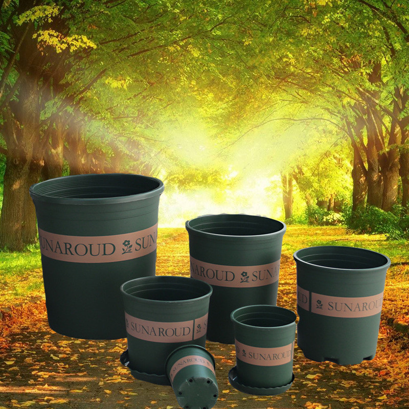 树脂圆形ppyouka青山盆控根系列加仑盆阳台种花种菜花盆一箱200装