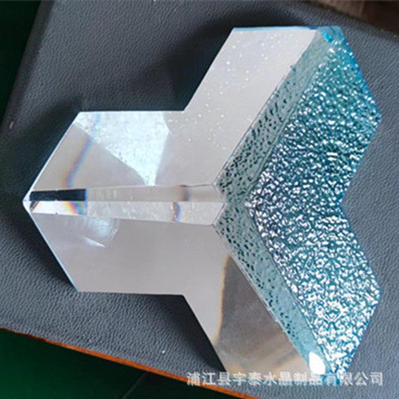 水晶砖三角玻璃砖3d立体墙砖背景水晶墙贴酒店贴片玄关屏风隔断