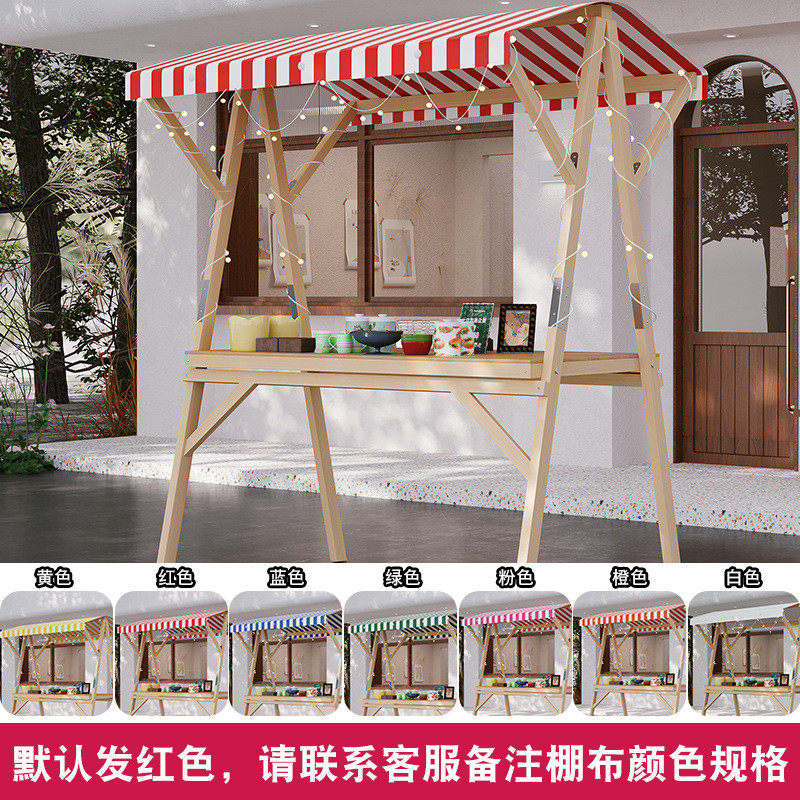 摆摊展示架可折叠推车夜市专用车花车集市市集摊位架子移动促销台