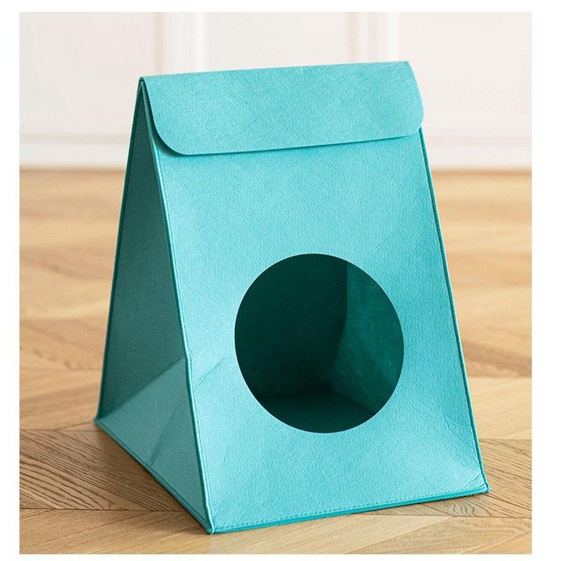 毛毡保温可折叠多功能毛毡帐篷猫窝四季通用透气宠物猫窝房子猫窝