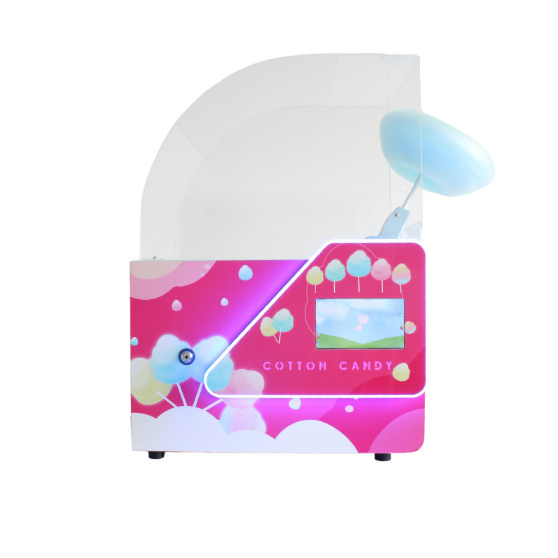 棉花糖自助售卖机5种花式口味可选迷你型电动商用半自动棉花糖机