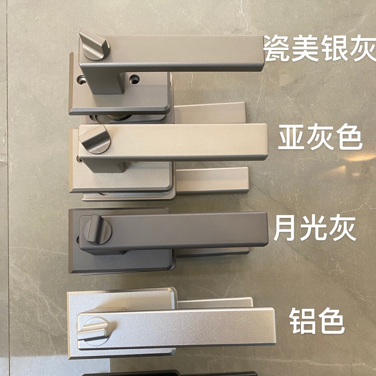 1618极窄平开门锁极简卫生间浴室玻璃门镁铝合金门锁通用型钛